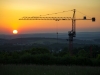 Turmdrehkran im Abendrot Turmdrehkran im Abendrot